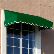 Awntech Window/Entry Awning 5' 4-1/2"W x 3'D x 1' 6"H Forest Green