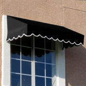 Awntech Window/Entry Awning 4' 4-1/2" W x 4'D x 2'H Black
