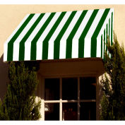Awntech Window/Entry Awning 4' 4-1/2" W x 2'D x 3' 8"H Forest Green/White