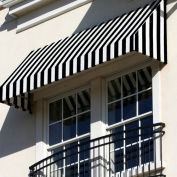 Awntech Window/Entry Awning 5' 4-1/2" W x 2'D x 2' 7"H Black/White