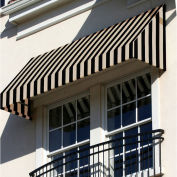 Awntech Window/Entry Awning 5' 4-1/2" W x 2'D x 3' 8"H Black/Tan