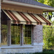 Awntech Window/Entry Awning 5' 4-1/2"W x 3'D x 4' 8"H Brown/White