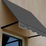Awntech Window/Entry Awning 5' 4 -1/2"W x 4'D x 4' 8"H Gray
