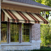 Awntech Window/Entry Awning 4' 4-1/2"W x 4'D x 4' 8"H Brown/Terra Cotta