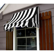 Awntech Window/Entry Awning 6' 4-1/2" W x 2'D x 2' 7"H Black/White