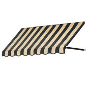 Awntech Window/Entry Awning 5' 4-1/2" W x 2'D x 3' 8"H Black/Tan