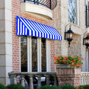 Awntech Window/Entry Awning 6' 4-1/2"W x 3'D x 3' 8"H Bright Blue/White