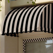 Awntech Window/Entry Awning 6' 4-1/2"W x 3'D x 3' 8"H Black/Tan