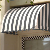 Awntech Window/Entry Awning 5' 4-1/2"W x 3'D x 3' 8"H Gray/White