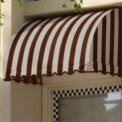 Awntech Window/Entry Awning 6' 4-1/2"W x 3'D x 3' 8"H Brown/Tan