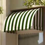 Awntech Window/Entry Awning 4' 4-1/2"W x 3'D x 3' 8"H Forest Green/White