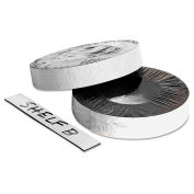 Baumgartens Dry Erase Magnetic Label Tape Roll, White, 50-ft