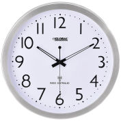 14" Atomic Wall Clock, Stainless Steel