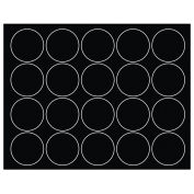 Whiteboard Magnets - 3/4" Circles - Black - 20/Pack
