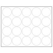 Whiteboard Magnets - 3/4" Circles - White - 20/Pack