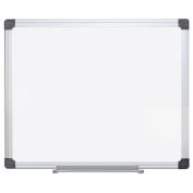 MasterVision Magnetic Dry Erase White Board, White, 24 x 18