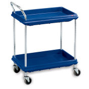 Metro Deep-Ledge Utility Carts, Light Gray, 32"Wx21-1/2"D Shelf, 41"H