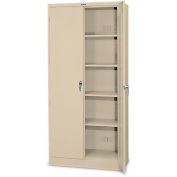 TENNSCO Deluxe Storage Cabinet - 36x18x78" - All-Welded - Putty