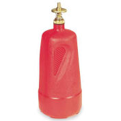 Justrite 14010 Dispensing Can, 1 Quart, Polyethylene, Red, 4"D x 10-1/2"H