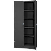 TENNSCO Deluxe Storage Cabinet - 36x24x78" - All-Welded - Black