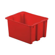 LewisBins Polylewton Polyethylene Tote, Red, 29-3/8 X22-3/8 X6"