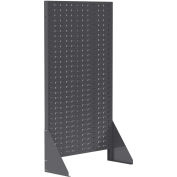 Louvered Panel Floor Rack, 36" x 61", Gray