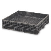 Orbis Heavy-Duty Bulkpak Containers, Black, 45X48X21"