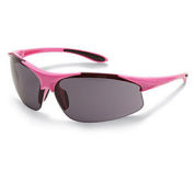 Ella Safety Glasses, Smoke Lens, Pink