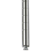 Corrosion-Resistant Shelving Post, Chrome, 54-9/16" - Pkg Qty 2