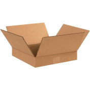 12" x 12" x 2" Cardboard Flat Corrugated Box, Kraft - Pkg Qty 25