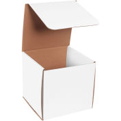 8"x8"x8" Corrugated Mailer,  200#/ECT-32-B White - Pkg Qty 50