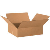 20" x 18" x 4" Cardboard Flat Corrugated Box, Kraft - Pkg Qty 25