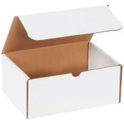 8"x7"x4" Corrugated Literature Mailer, White - Pkg Qty 50