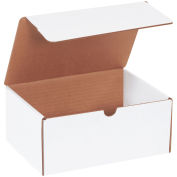 9"x6-1/2"x4" Corrugated Literature Mailer, White - Pkg Qty 50