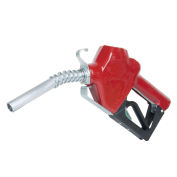 Fill-Rite 3/4" Auto Nozzle w/Hook,Unleaded Gasoline,Red, 2.5-14.5 GPM,End of Delivery Hose