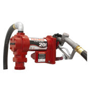 Fill-Rite DC Fuel Transfer Pump w/20" Steel Telescoping Suction Pipe, 20 GPM, 2" Bung Mount