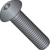 Button Socket Cap Screw, 1/4-20 x 5/8", Steel, Black Oxide, FT, UNC, 100 Pack