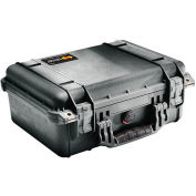 1450 Watertight Medium Case With Foam 14-11/16" x 13" x 6-13/16", Black