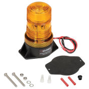 High-Profile Amber LED Permanent Mount Forklift Strobe Light - 12 to 110 Volts