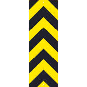 NMC Traffic Sign, Center Stripe Yellow Object Marker Sign, 12" X 36", Yellow, TM268K