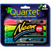 Quartet Neon Dry Erase Marker Set, Assorted, 4/Set