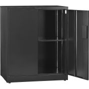 EZ Assemble Steel Storage Cabinet, 36"W x 18"D x 42"H, Black