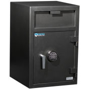 Protex Large Front Loading Depository Safe With Electronic Lock, 20" x 20" x 30", Gray