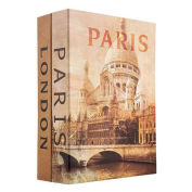 Barska CB12470, Paris & London Dual Book Lock Box With Keyed Lock 10-1/2"x7-1/2"x3-1/2"