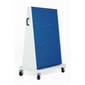 Perfo-Tool Trolley, 3 Perfo Panels - 3 Louvered Panels, 39x18x63"