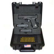 Pistol Case w/Springfield XD Insert & Locks, Watertight,10-11/16x9-3/4x4-13/16
