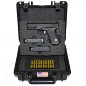 Pistol Case w/Springfield XD Inserts, Watertight, 10-11/16x9-3/4x4-13/16 Black