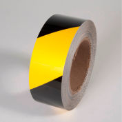 Tuff Mark Tape, Yellow/Black, 3"W x 100'L Roll, TM1203YB