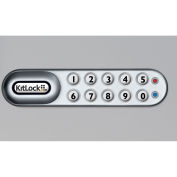 Codelocks 4-In-1 Electronic Cam Lock, KL1006RH-SG, Up To 1" Thick Matl, RH Horz, Silver Gray