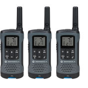 Motorola Talkabout® Rechargeable Two-Way Radios,Gray, 3 Pack